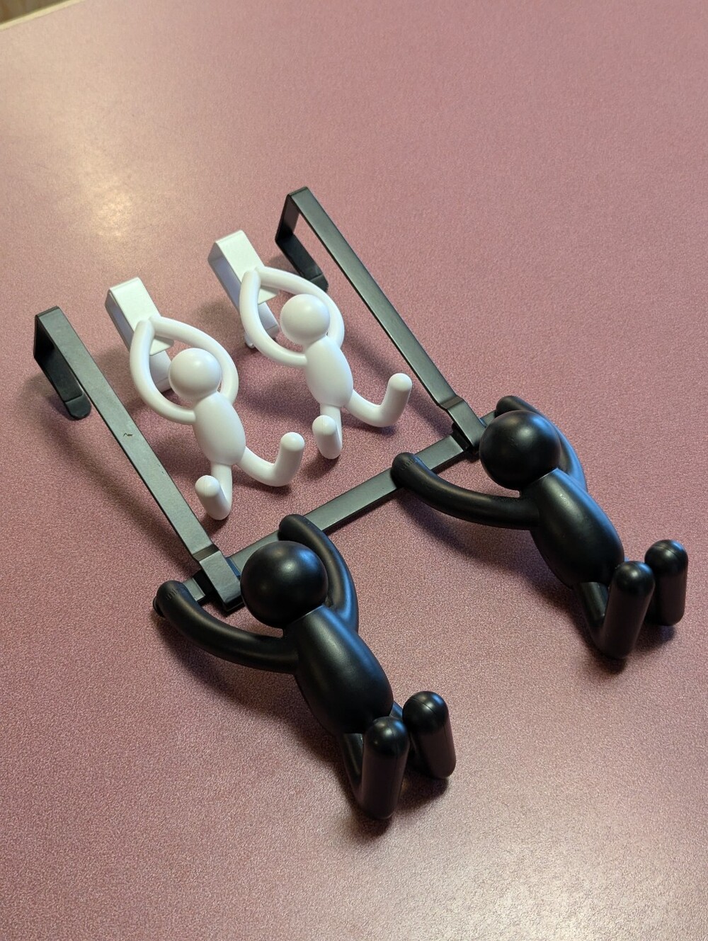 Playful Umbra Hanging Hooks — Black & White Hanging Figures
